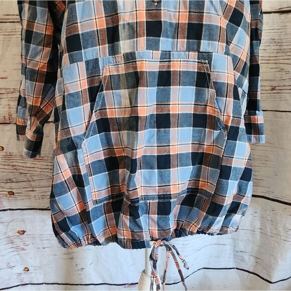 Anthropologie Pilcro Plaid Henley Tunic Size Medium - Picture 8 of 10